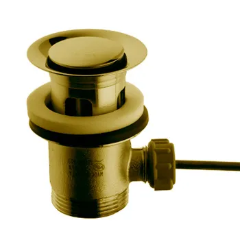 Донный клапан Fima Carlo Frattini Complementi Bagno 1/4 NF, с пробкой из латуни, золото F2000OR