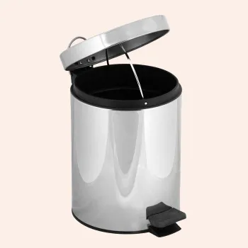 Ведро с педалью и крышкой Tw Harmony 010 3 литра, хром TWCV010-3cr