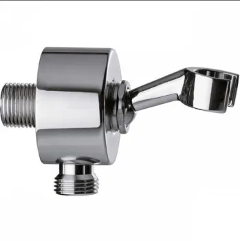 Шланговое соединение с держателем ручной душевой лейки Daniel Docce круглой формы 1/2 хром A545 cr