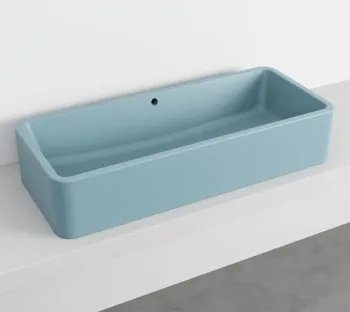 Раковина накладная Cielo Shui Comfort SHLAA10020 PL 100 см голубой