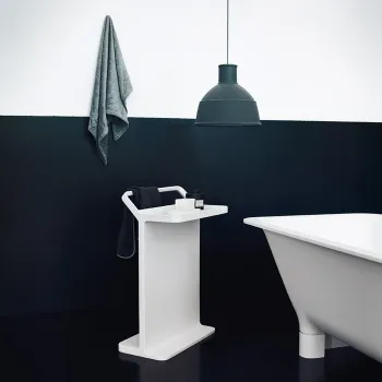 Стойка с полотенцедержателем Agape Multifunzione, 73.2см, напольная, белый ACOM0509Z