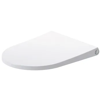 DURAVIT Bento Starck Box  Сиденье для унитаза съемное, с микролифтом, белый глянец/нерж сталь