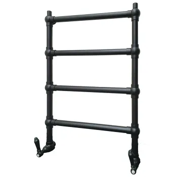 Полотенцесушитель водяной Nicolazzi El Capitan 550(700)х803 мм., черный матовый (спец.цена со склада) 5528CLNEM69