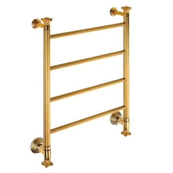 Полотенцесушитель водяной Margaroli Capitelli 2442J4704GO 69x53 золото