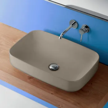 Раковина накладная Kerasan Tribeca 60х38, h 15, Nocciola 514181