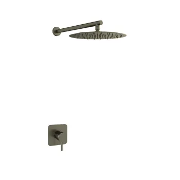 Смеситель для душа Ramonsoler Odisea встраиваемый на 1 выход с тропическим душем joya графит K5918013GR