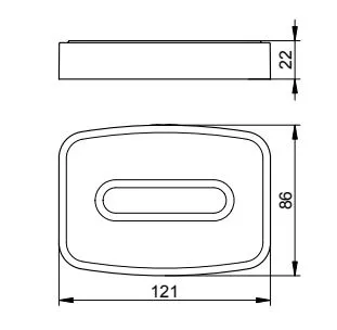 Мыльница хрустальная Keuco Elegance 11655009000 матовая
