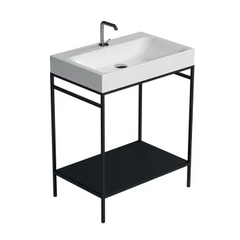 Раковина Kerasan Cento 80х45 подвесная c 1отв под смеситель, Grigio matt 353359*1 Grigio matt