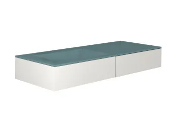 Раковина встраиваемая Cielo Milano MILASF PL 120 см голубой