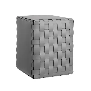 Пуф ADJ 35x35xH40, серый/черный 1070.03/01