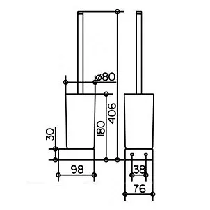 Колба для ёршика Keuco Edition 300 30064009000