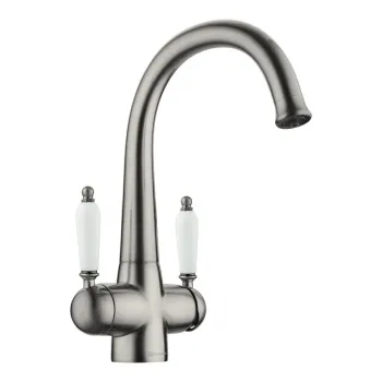 Смеситель для кухни Omoikiri Okinawa 2-SI античное серебро 4994255