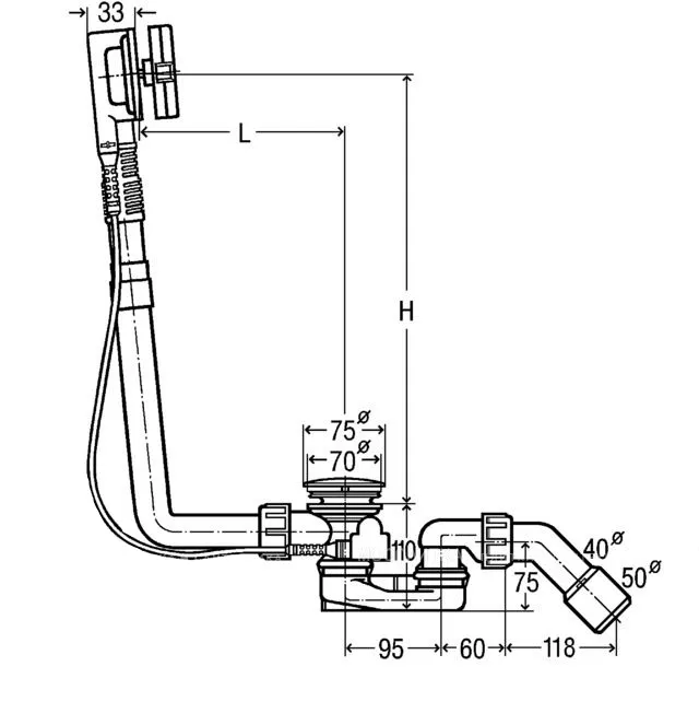 Слив-перелив Viega 138561 хром