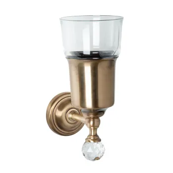 Подвесной cтакан Tw Crystal 109 стеклянный, бронза с кристалом TWCR109br-sw