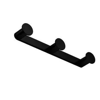 Крючок тройной Colombo Mini чёрный матовый CD117.NM