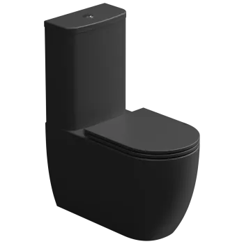 Чаша напольного унитаза GSG Ceramic Design Like White/Black Matt LKMBLBI000/003P