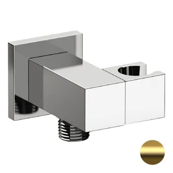 Держатель ручного душа Remer с подключением шланга золото брашированное (BG) 337SBG