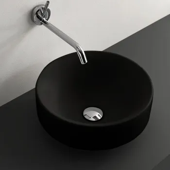 Раковина накладная Kerasan Cento 45, черный матовый 355731 Nero matt *0
