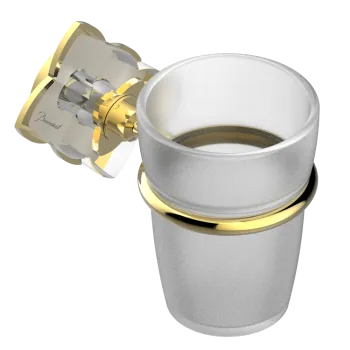 Стакан THG Petale De Cristal Clair U6A-F01-536 полированное золото