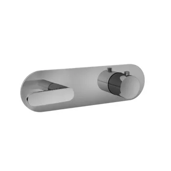 Термостат для душа Fantini Icona Deco на 2 ист, 3/4", наружная часть, хром 53 02 R872B