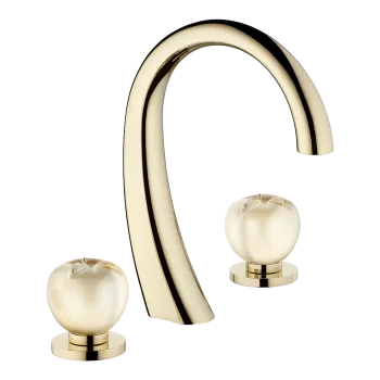 Смеситель для раковины THG Pomme Cristal Lustre Or A46-F30-151 soft gold