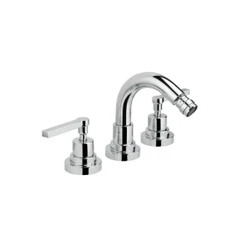 Смеситель для биде Nicolazzi Mac Kinley 05 на 3 отверстия, с 2мя ручками, излив: 135мм, хром 2215CR29