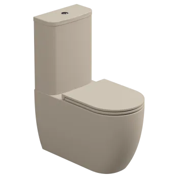 Чаша напольного унитаза GSG Ceramic Design Like White/Sabbia Matt LKMBLBI000/034P