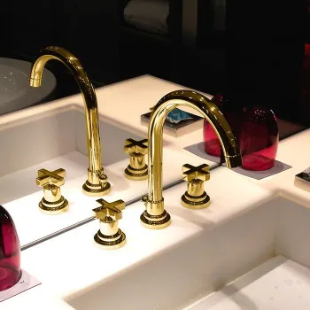 Смеситель для раковины Nicolazzi Monte Croce 2208GO27 золото