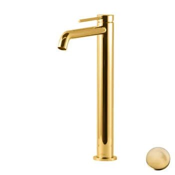 Смеситель для раковины высокий Gattoni Circle Two 302 9148/91SG золото