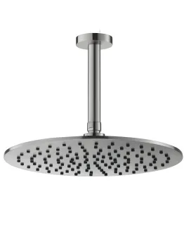 Потолочный верхний душ  (кронштейн 15см) Benesque Lumiere 22010602 никель брашированный