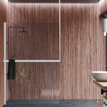 Рама для душевого ограждения Novellini Kuadra H 1600х3000, с свободным входом, левая, с креплением к потолку, с полотенцедержателем, бел мат R80KUFRESOFS-U 160/300