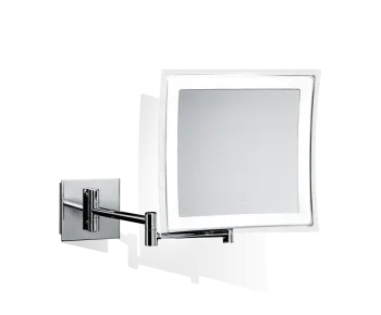 Зеркало косметическое Decor Walther BS 85 TOUCH 235x210x370мм, настенное, питание от сети, 5-кратное увеличен, LED подсветка с сенсорным выкл, цв хром 121800