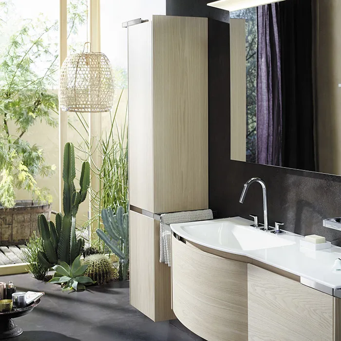 Burgbad Yso Шкаф подвесной 40x35x176 см, цвет: аутентичный дуб HSHB040 L F2184