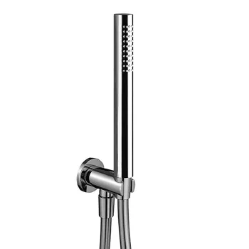 Душевой набор Fantini Nice ручная лейка FIT, держатель для ручной лейки, шланг 150 см, Raw Metal PVD 86 Q8 8093