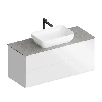 Тумба PLAZA Modern подвесная Kerama Marazzi 120 белый 3 ящика PLB.M.120.3\WHT.V