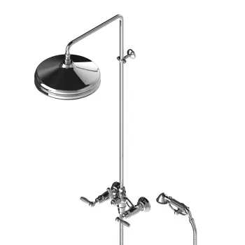 Душевой комплект Stella Italica Leve 3284/33-300: смеситель, штанга+ручной+верхний душ 300 хром IL 02513 CR00