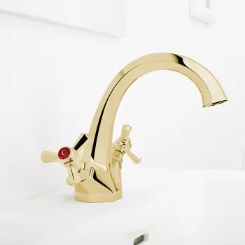 Смеситель для раковины Stella Eccelsa 3217m EC 00006 AU00 золото