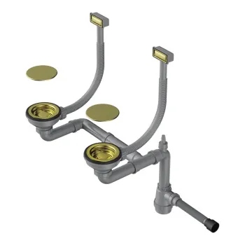 Сифон для мойки Omoikiri WK-2C-LG светлое золото 4956497