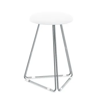 Табурет Decor Walther DW 71 39.5x39.5x53 хром/белый 508704