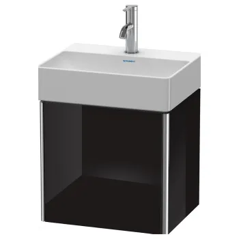 Duravit XSquare База под раковину 434х340х397 мм, 1 дверца левая,  Цвет черный глянцевый (для раковины 073245)