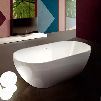 Ванна из искусственного камня Gruppo Treesse Clivia 160x75 V447BL