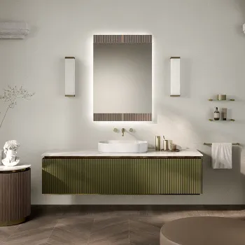 Раковина накладная с накладкой Oasis Naos белый матовый 0LVBSPC00000010