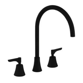 Смеситель для раковины Ramonsoler Adagio на 3 отверстия чёрный 914202MLNM