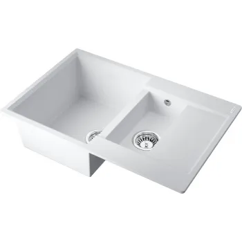 Мойка кухонная Omoikiri Daisen 78-2T-WH белая 4993530