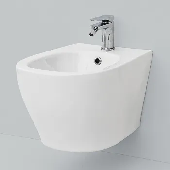 Биде подвесное Artceram TEN 4.0 36х52, с 1 отв под смеситель, с креплениями, белый TEB004 01 00