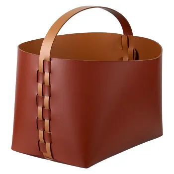 Корзина ADJ Helena 35x30xH26, бордо/коньяк 3626.30/09