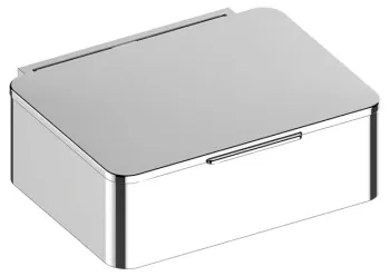 Контейнер для влажных салфеток Keuco Plan 14967010001 со съемным боксом из пластика, хром