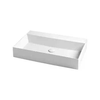 Раковина подвесная Azzurra Elegance Squared 81х46см без отв. под смеситель, белый ELLP080450Q0BI/(EQA80 bi)*0