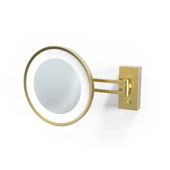 Косметическое зеркало Decor Walther BS 36 LED 22 подвесное, увел. 3x, подсветка LED, золото матовое 122182