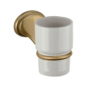 Стакан Daniel Revival Acc.B. подвесной керамика белый/бронза REPB940 br 63